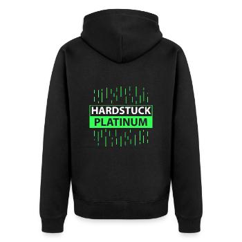 Platine Hardstuck - Veste à capuche bio Premium Unisexe - noir - Dos - Nico (187cm)