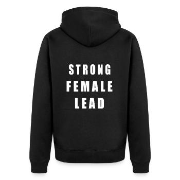 Strong female lead - Veste à capuche bio Premium Unisexe - noir - Dos - Nico (187cm)