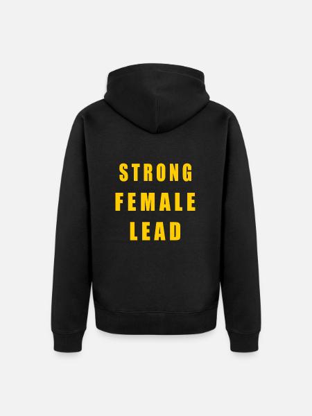 Strong female lead - Unisex Premium Organic Zip Hoodie - black