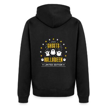 Halloween - Veste à capuche bio Premium Unisexe - noir - Dos - Nico (187cm)