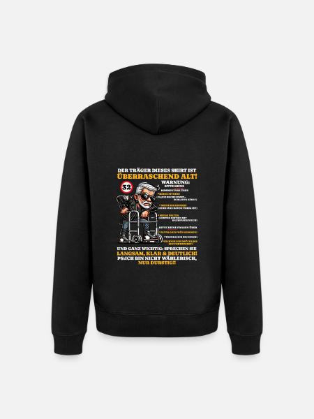 Compleanno 32 anni sorprendentemente vecchi - Felpa con cappuccio ecologica premium unisex - nero