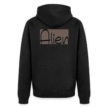 Étranger - Veste à capuche bio Premium Unisexe - noir - Dos - Nico (187cm)
