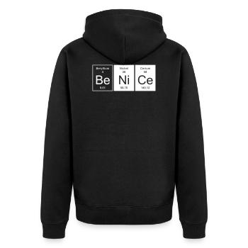 Nice - Be Nice - Veste à capuche bio Premium Unisexe - noir - Dos - Nico (187cm)