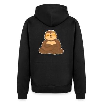 Sloth Sloth sommeil cadeaux tendance Meilleures ventes - Veste à capuche bio Premium Unisexe - noir - Dos - Nico (187cm)