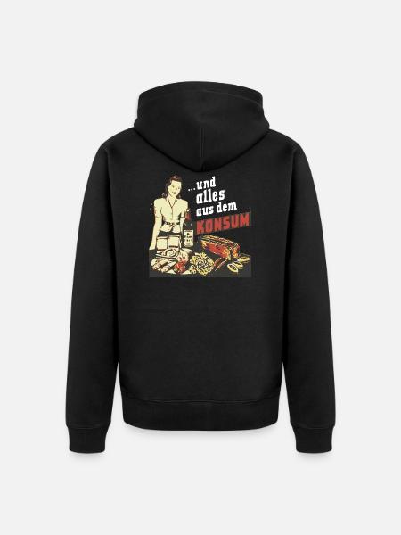 ... and everything from consumption - Unisex Premium Organic Zip Hoodie - black