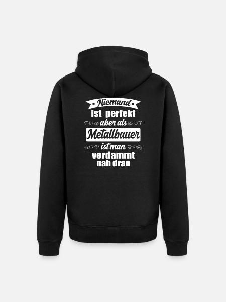 Metallbauer - Unisex Premium Bio Zip Hoodie - Schwarz