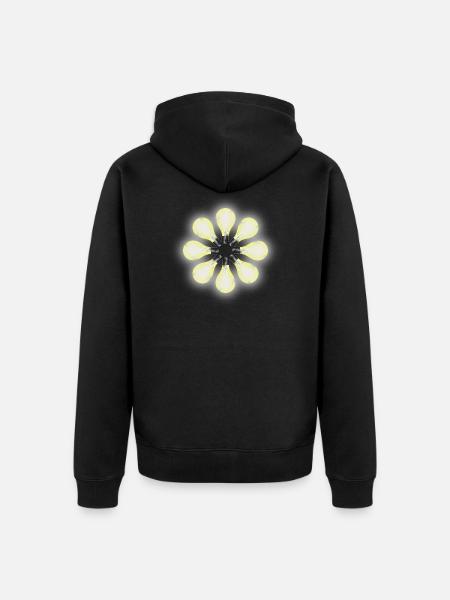 Light bulbs Electricity - Unisex Premium Organic Zip Hoodie - black