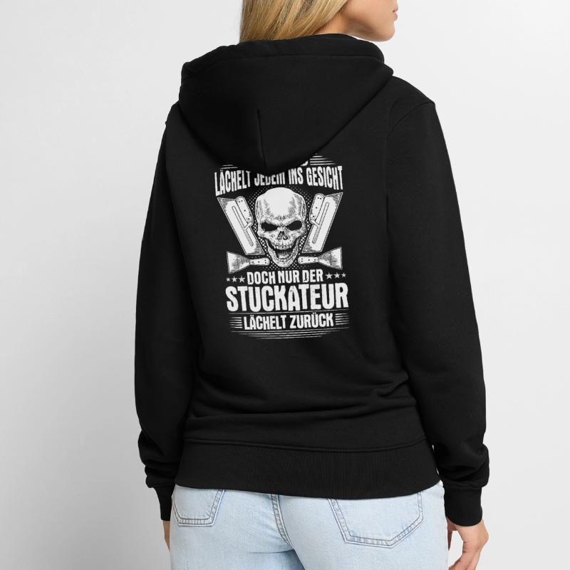 Plasterer plasterer stucco plasterer gift Unisex Premium Organic Zip Hoodie