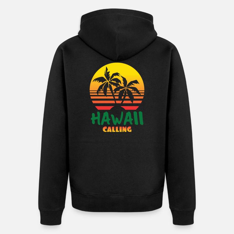 HAWAII - Veste à capuche bio Premium Unisexe - noir
