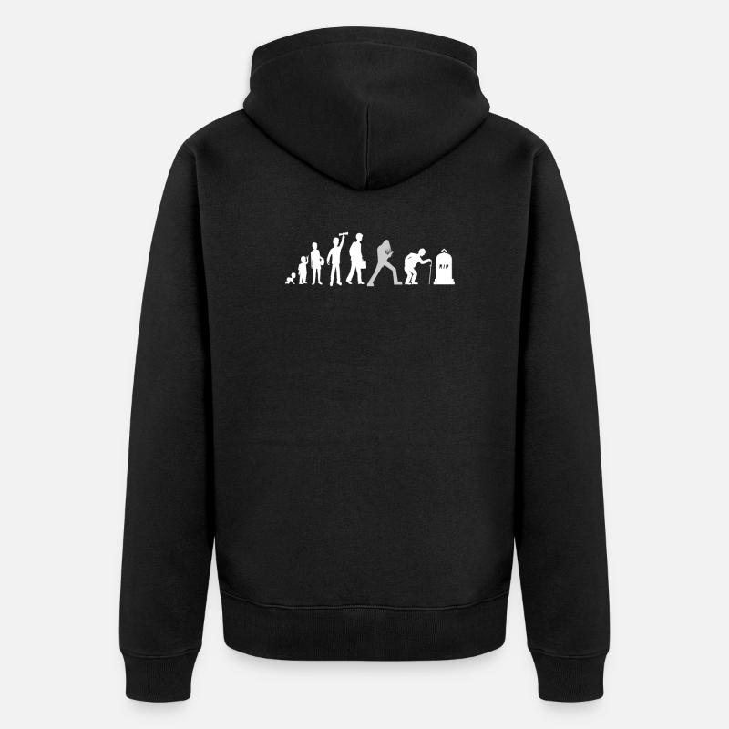 Rock-Evolution - Unisex Premium Bio Zip Hoodie - Schwarz