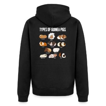 Cobaye types rongeurs cadeau animal - Veste à capuche bio Premium Unisexe - noir - Dos - Nico (187cm)