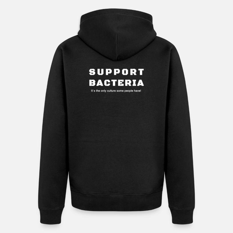 Bactéries - Veste à capuche bio Premium Unisexe - noir