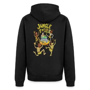 jungle fever - Veste à capuche bio Premium Unisexe - noir - Dos - Nico (187cm)