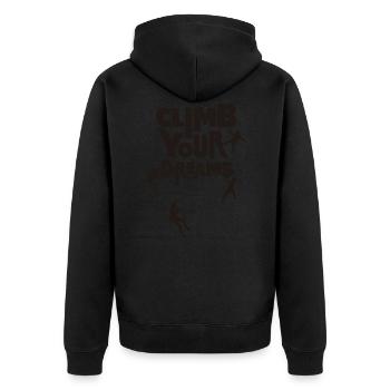 Échelle tes rêves - Veste à capuche bio Premium Unisexe - noir - Dos - Nico (187cm)