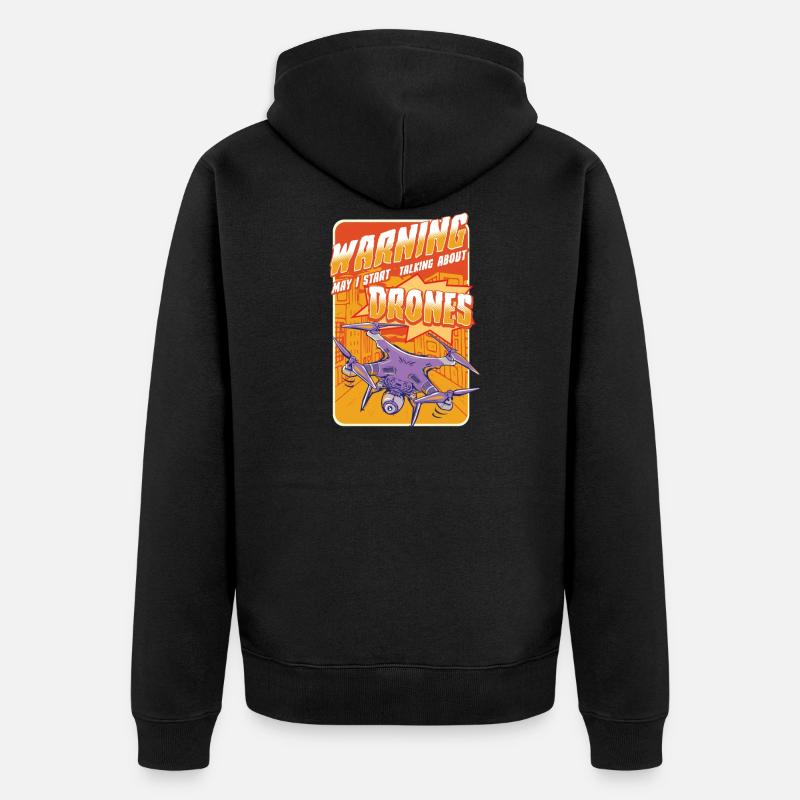 DRONES - Veste à capuche bio Premium Unisexe - noir