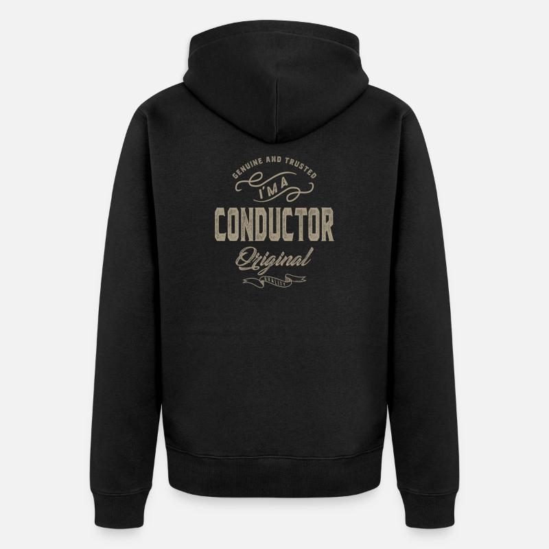 Je suis chef d'orchestre - Veste à capuche bio Premium Unisexe - noir