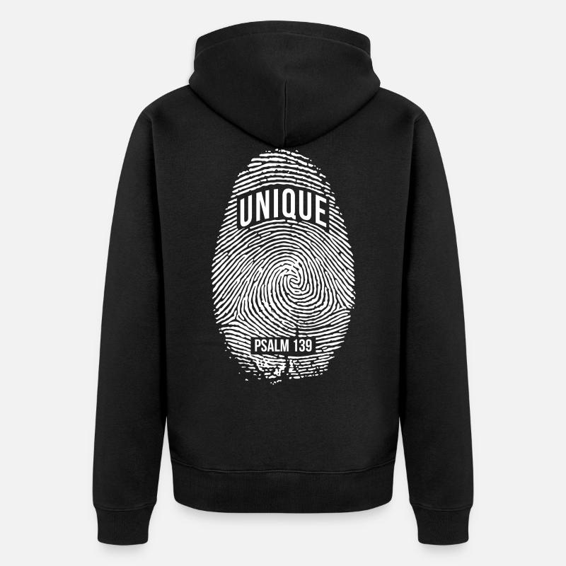 Unique - Veste à capuche bio Premium Unisexe - noir