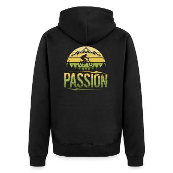VTT Downhill Vélos - Veste à capuche bio Premium Unisexe - noir - Dos - Nico (187cm)