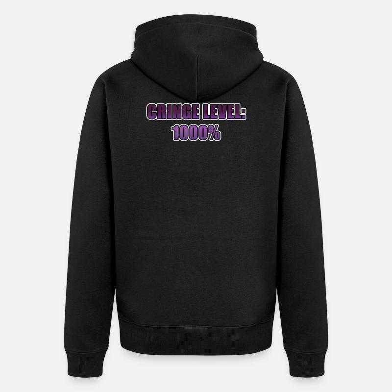 Cringe Niveau 1000 % - Veste à capuche bio Premium Unisexe - noir