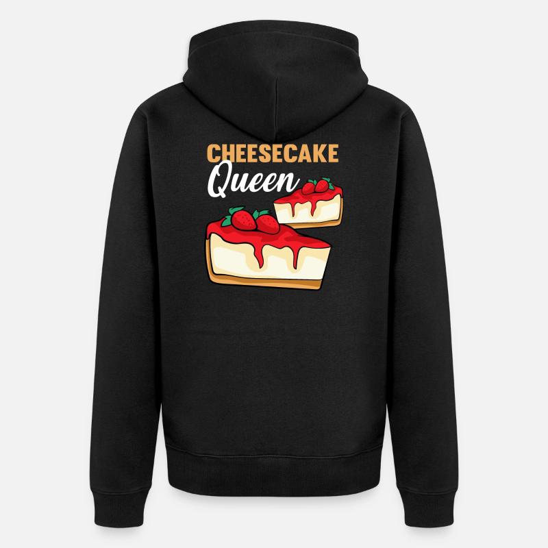 Cheesecae reine - Veste à capuche bio Premium Unisexe - noir