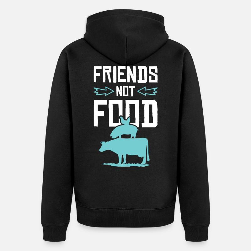 Amis bien-être animal - Veste à capuche bio Premium Unisexe - noir