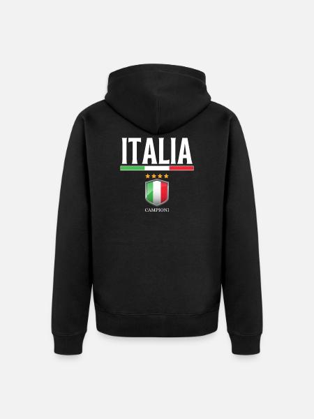 Fodboldtrøje Italien 2022- Flag - Champions - Premium økologisk unisex-hættejakke - sort