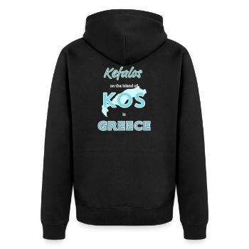 Kefalos on the island Kos in Greece - Veste à capuche bio Premium Unisexe - noir - Dos - Nico (187cm)