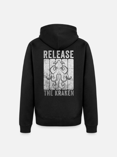 Cthulhu - Unisex Premium Organic Zip Hoodie - black