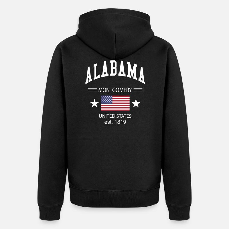 Alabama - Veste à capuche bio Premium Unisexe - noir