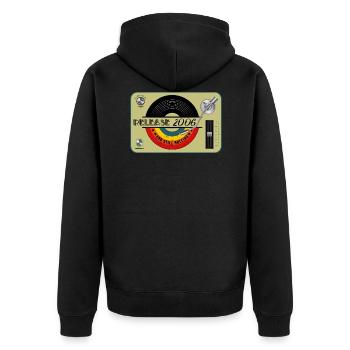 2006 birthday 16 years 16th anniversary retro release - Unisex Premium Organic Zip Hoodie - black - Back - Nico (187cm)