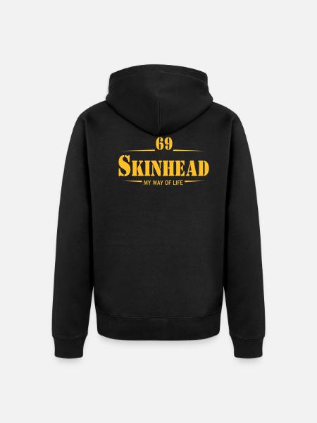Working Class Skinhead Oi! Antiracist Bootboys My - Ekologiczna rozpinana bluza z kapturem Premium unisex - 