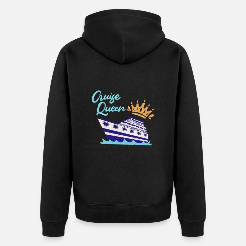 Crociera Queen Nave da crociera - Felpa con cappuccio ecologica premium unisex - nero