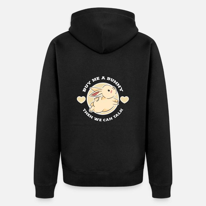 Lapin Lapin - Veste à capuche bio Premium Unisexe - noir
