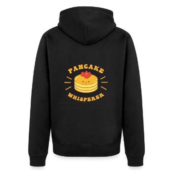 Crêpe - Veste à capuche bio Premium Unisexe - noir - Dos - Nico (187cm)