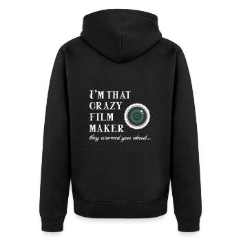 Cinéaste Réalisateur Producteur Directeur de la photographie - Veste à capuche bio Premium Unisexe - noir - Dos - Nico (187cm)