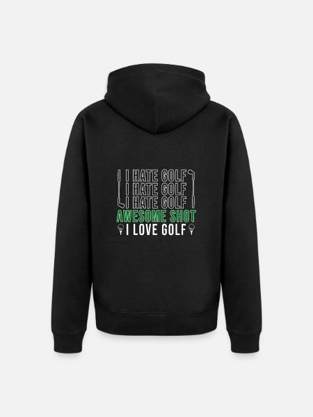 Golf Golfeurs Golfeurs - Veste à capuche bio Premium Unisexe - noir