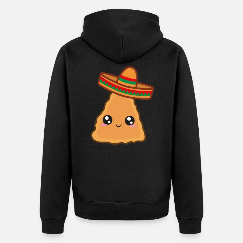Nacho Humour Sombrero - Veste à capuche bio Premium Unisexe - noir