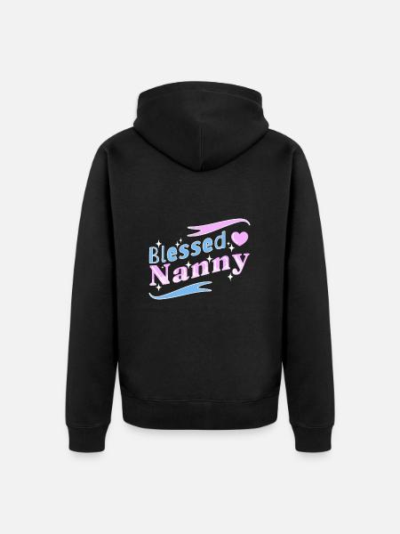 Nanny Babysitter Childminder - Unisex Premium Organic Zip Hoodie - black