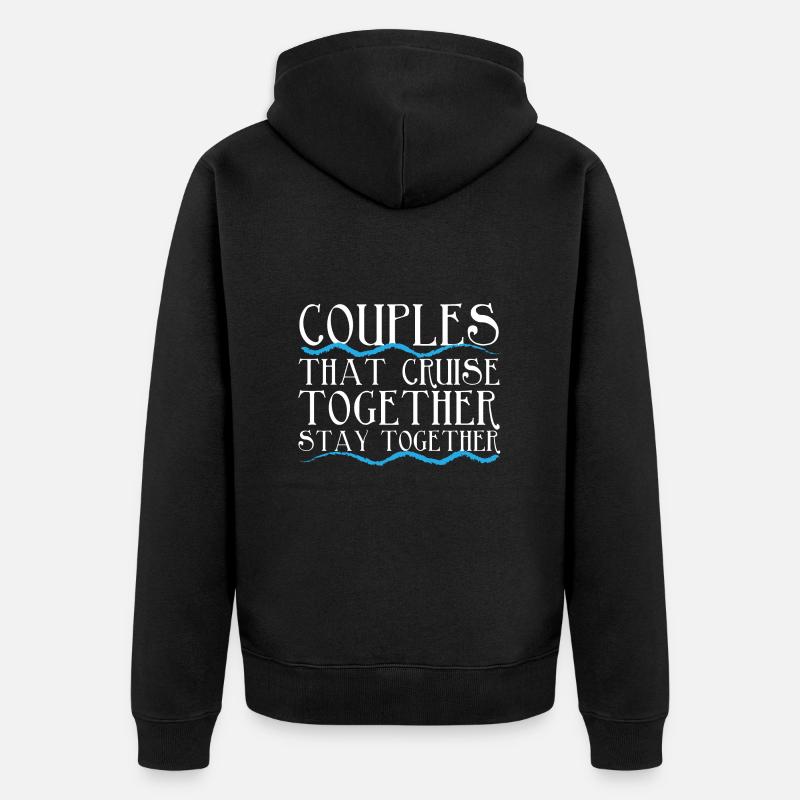 Bateau de croisière - Veste à capuche bio Premium Unisexe - noir