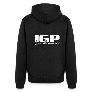 IGP LAEKENOIS Wilsigns Chien de Sport Chien Chiens - Veste à capuche bio Premium Unisexe - noir - Dos - Nico (187cm)