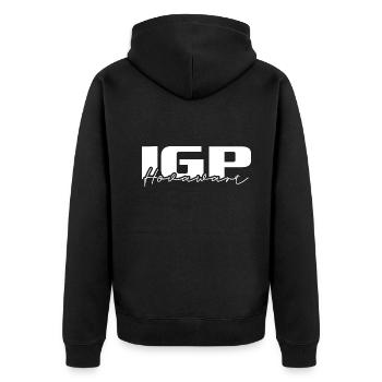 IGP HOVAWART Chien de sport Chiens Chien Wilsigns - Veste à capuche bio Premium Unisexe - noir - Dos - Nico (187cm)
