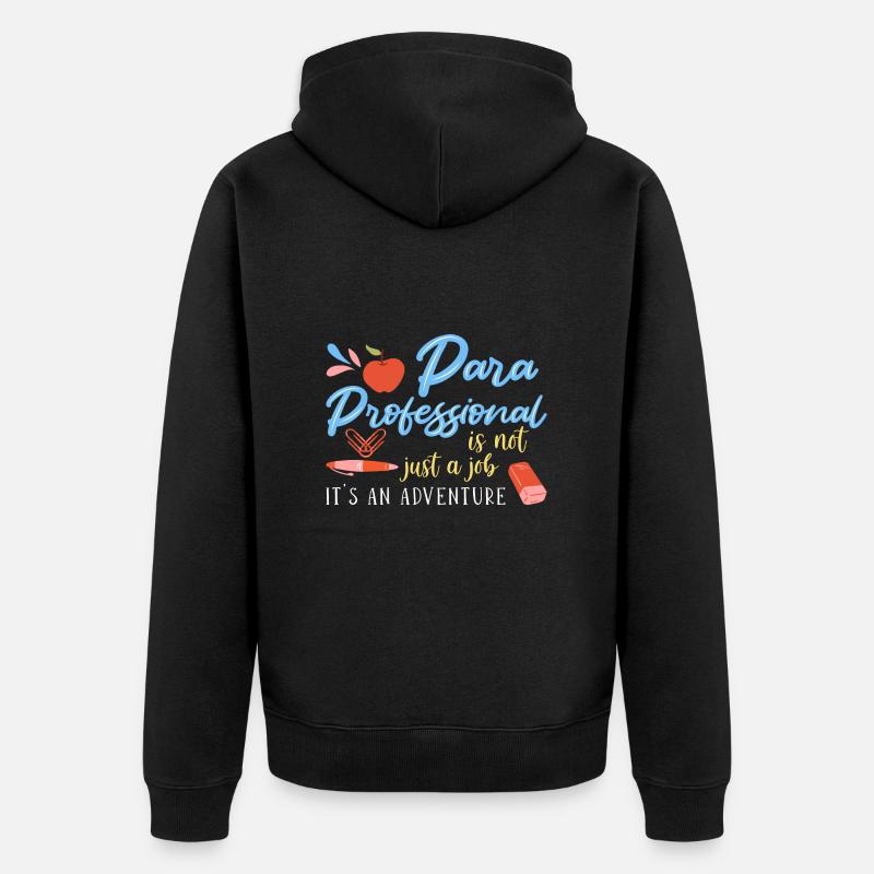 Paraprofessionnel - Veste à capuche bio Premium Unisexe - noir