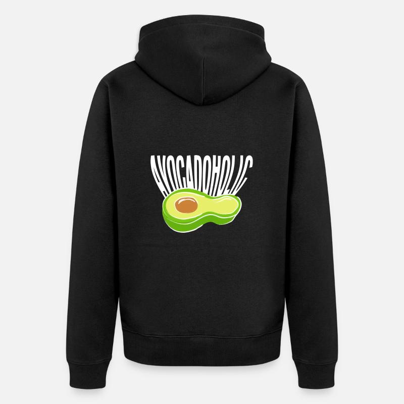 Avocat - Veste à capuche bio Premium Unisexe - noir