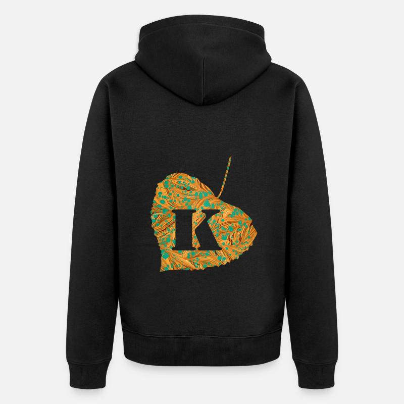 Feuille E 95 K - Veste à capuche bio Premium Unisexe - noir