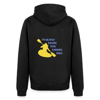 Kayak Kayaking - Veste à capuche bio Premium Unisexe - noir - Dos - Nico (187cm)