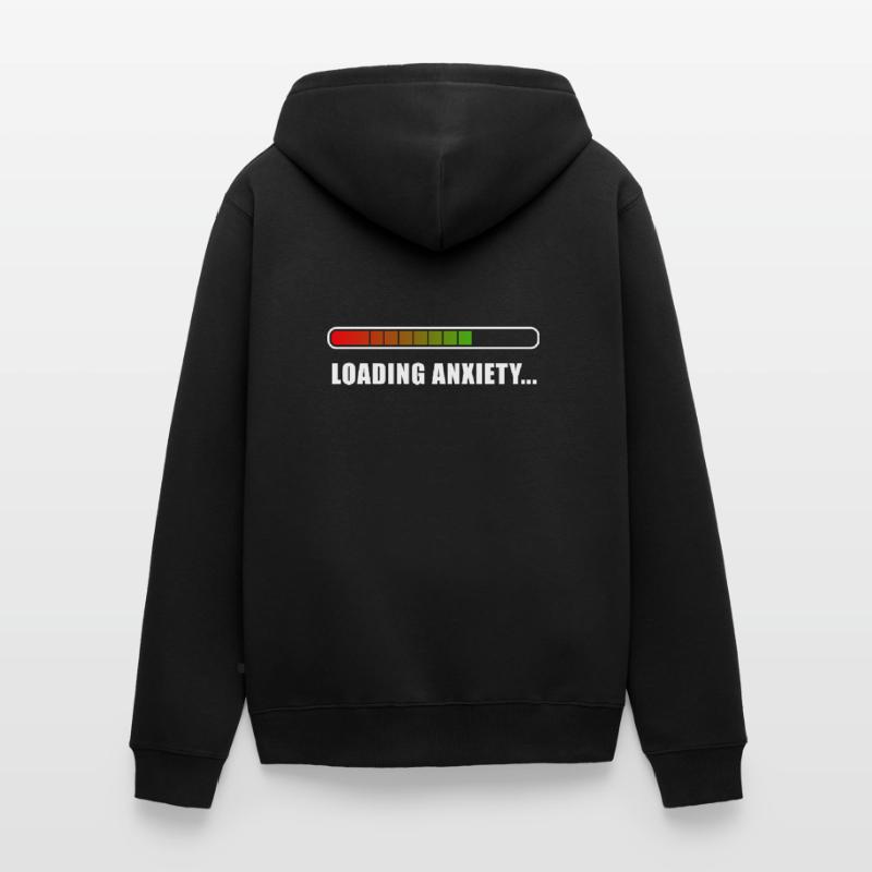 Loading L’anxiété... Veste à capuche bio Premium Unisexe