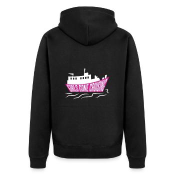 Cruise Cruise Ship - Unisex Premium Organic Zip Hoodie - black - Back - Nico (187cm)