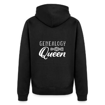 Généalogiste - Veste à capuche bio Premium Unisexe - noir - Dos - Nico (187cm)