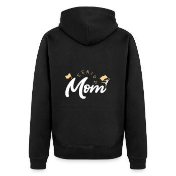 Color Guard - Unisex Premium Bio Zip Hoodie - Schwarz - Hinten - Nico (187cm)