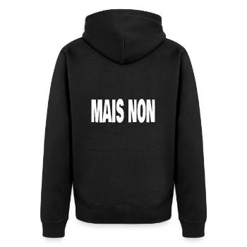 mais non - Veste à capuche bio Premium Unisexe - noir - Dos - Nico (187cm)